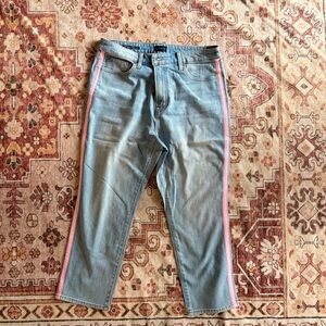 Talbots 14p Stylish Blue Jeans with Pink Accents